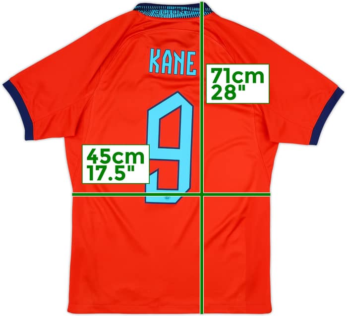2022-23 England Away Shirt Kane #9 - 10/10 - (S)
