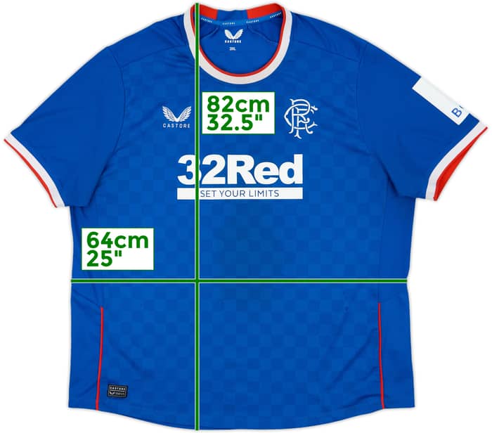 2022-23 Rangers Home Shirt - 6/10 - (3XL)
