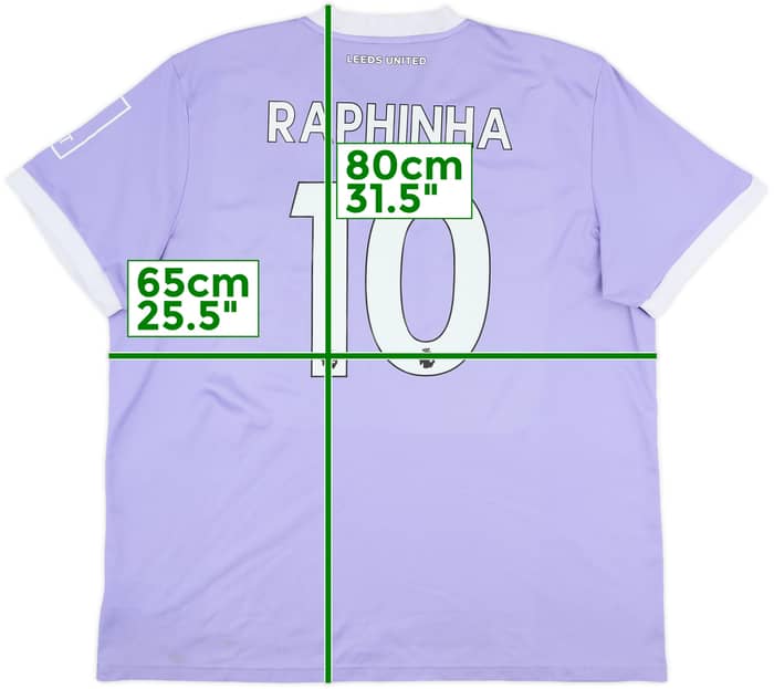 2021-22 Leeds United Third Shirt Raphinha #10 - 7/10 - (XXL)