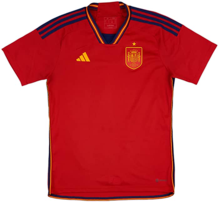 2022-23 Spain Home Shirt - 8/10 - (M)