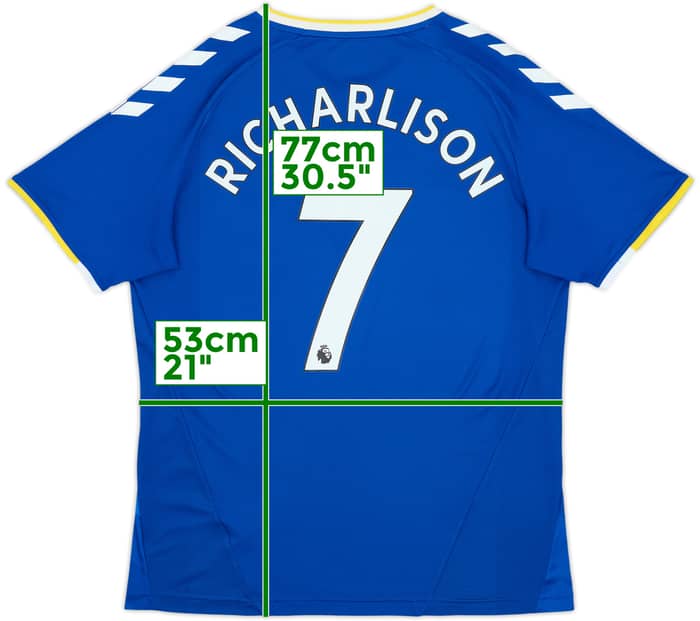2021-22 Everton Home Shirt Richarlison #7 - 9/10 - (L)
