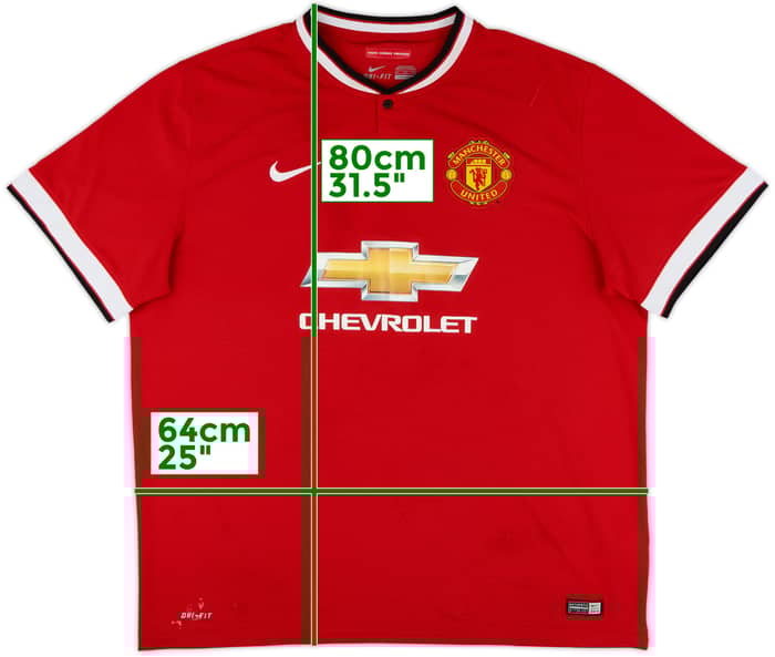 2014-15 Manchester United Home Shirt - 5/10 - (XXL)