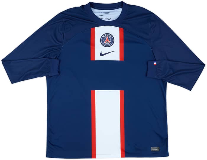 2022-23 Paris Saint-Germain Home L/S Shirt Messi #30 - 8/10 - (XL)