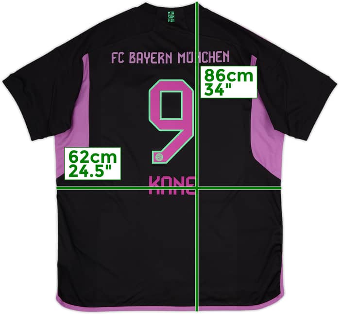 2023-24 Bayern Munich Away Shirt Kane #9 - 10/10 - (XXL)