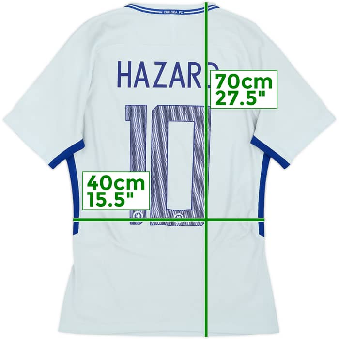 2017-18 Chelsea Authentic Away Shirt Hazard #10 - 9/10 - (S)