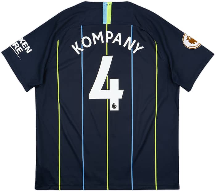 2018-19 Manchester City Away Shirt Kompany #4 - 7/10 - (XL)