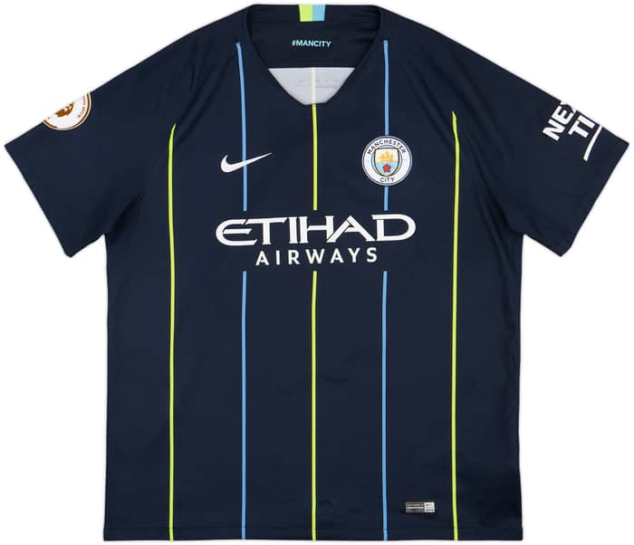 2018-19 Manchester City Away Shirt Kompany #4 - 7/10 - (XL)