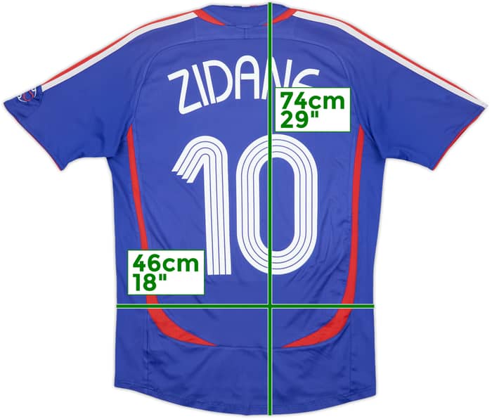 2006-07 France Home Shirt Zidane #10 - 6/10 - (S)