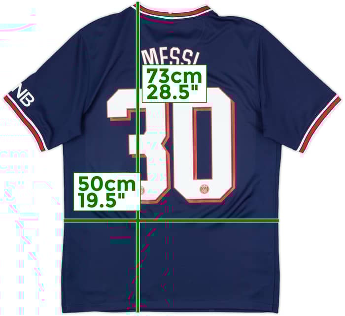 2021-22 Paris Saint-Germain Home Shirt Messi #30 - 10/10 - (M)