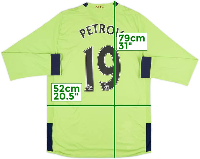 2012-13 Aston Villa Away L/S Shirt Petrov #19 - 5/10 - (L)
