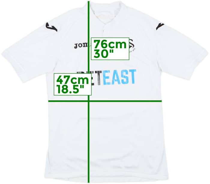 2016-17 Swansea Home Shirt - 6/10 - (L)