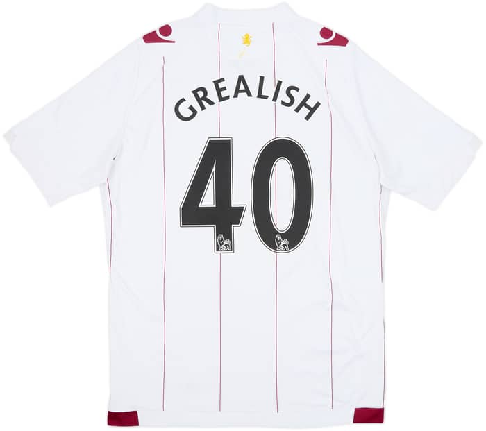2014-15 Aston Villa Away Shirt Grealish #40 - 6/10 - (XL)