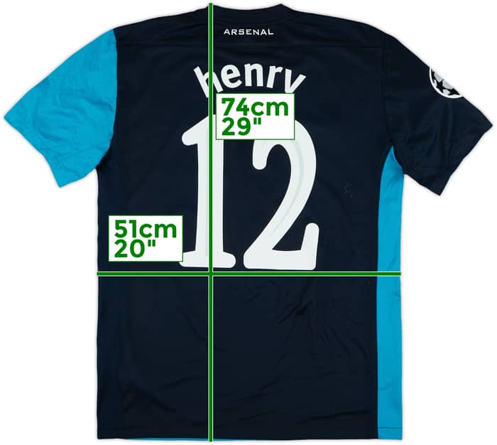 2011-12 Arsenal Away Shirt Henry #12 - 5/10 - (M)