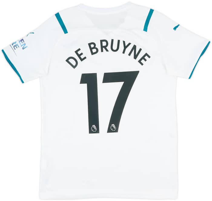 2021-22 Manchester City Away Shirt De Bruyne #17 - 9/10 - (L)