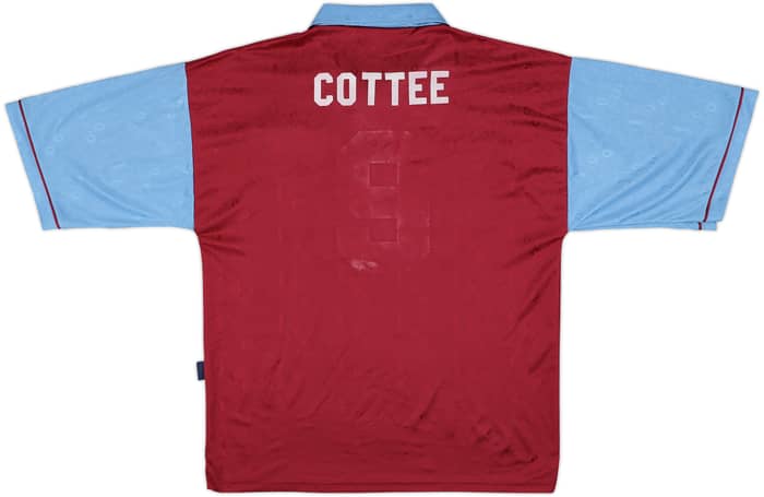 1995-97 West Ham Centenary Home Shirt Cottee #9 - 5/10 - (L)