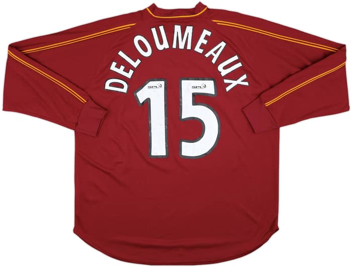 2001-02 Motherwell Away L/S Shirt Deloumeaux #15 - 6/10 - (XL)