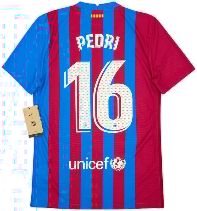 2021-22 Barcelona Authentic Home Shirt Pedri #16 (S)