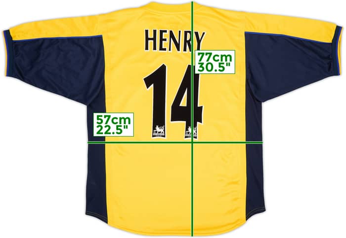 1999-01 Arsenal Player Issue Away Shirt Henry #14 - 8/10 - (L)