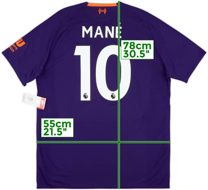 2018-19 Liverpool Away Shirt Mane #10 (L)