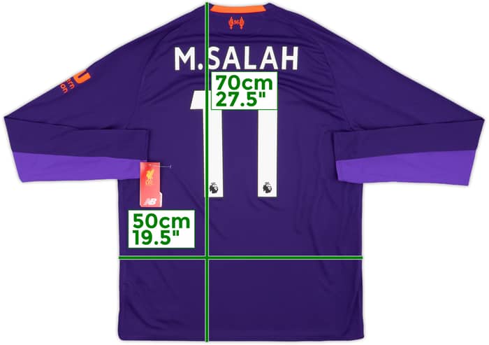 2018-19 Liverpool Away L/S Shirt M.Salah #11 (M)