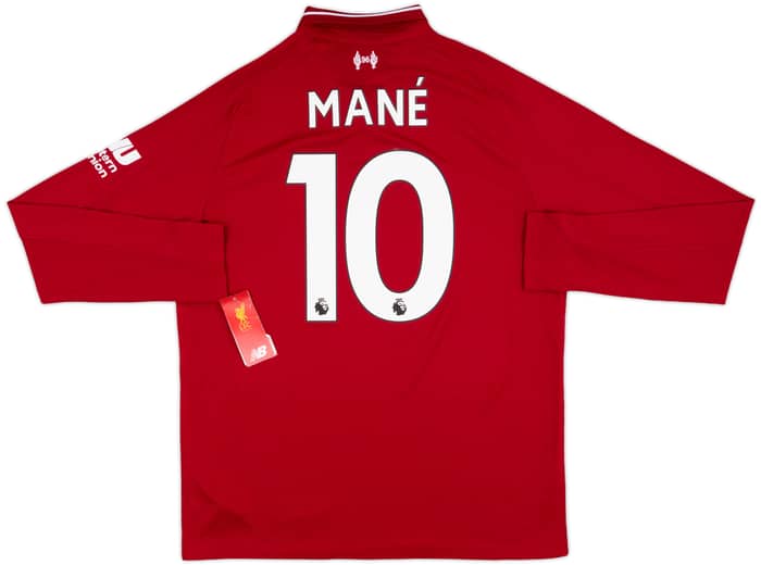 2018-19 Liverpool Home L/S Shirt Mane #10 (M)