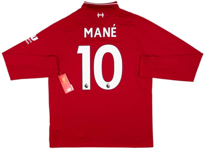 2018-19 Liverpool Home L/S Shirt Mane #10 (M)