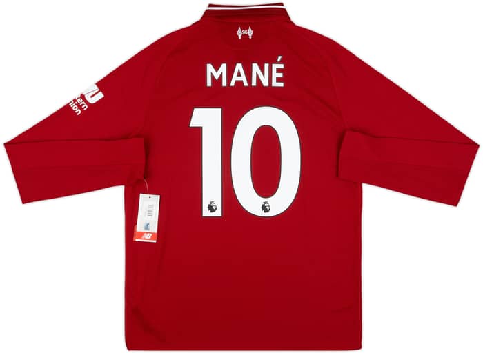 2018-19 Liverpool Home L/S Shirt Mane #10 (S)