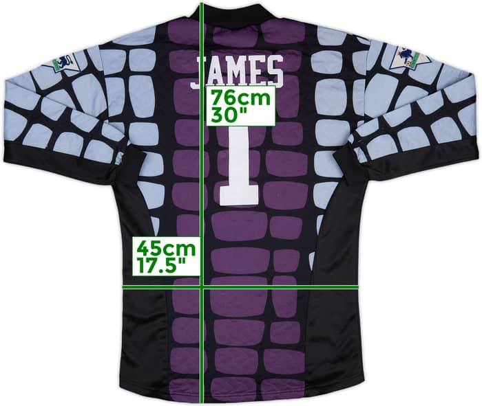 1994-95 Liverpool GK Shirt James #1 - 7/10 - (S)