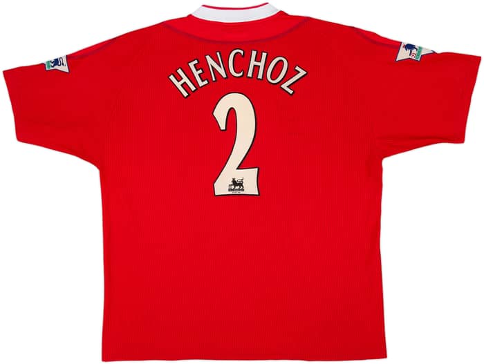 2002-04 Liverpool Home Shirt Henchoz #2 - 8/10 - (XL)