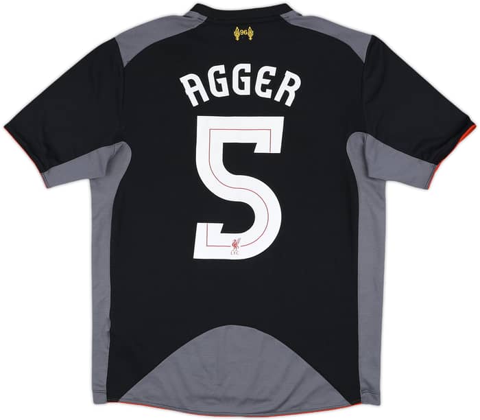 2012-13 Liverpool Away Shirt Agger #5 - 9/10 - (M)
