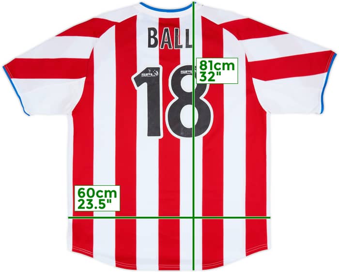 2003-04 Rangers Away Shirt Ball #18 - 6/10 - (XL)