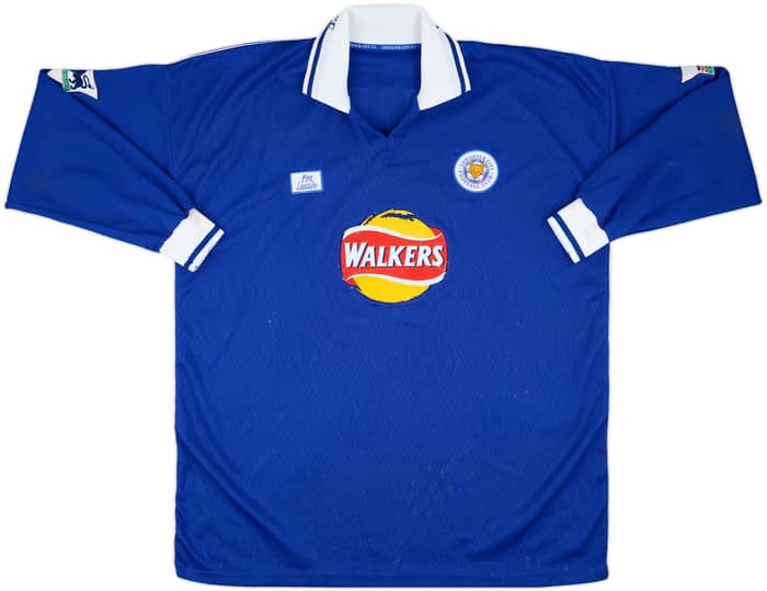 1999-00 Leicester Match Worn Home L/S Shirt Campbell #16