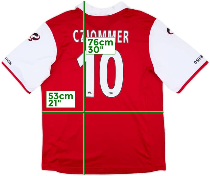 2007-08 AZ Alkmaar Home Shirt Cziommer #10 - 8/10 - (3XL)