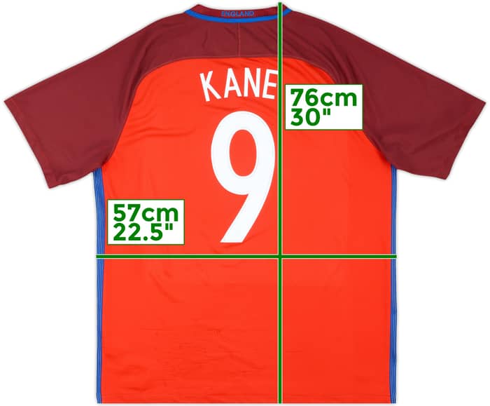 2016-17 England Away Shirt Kane #9 - 7/10 - (XL)