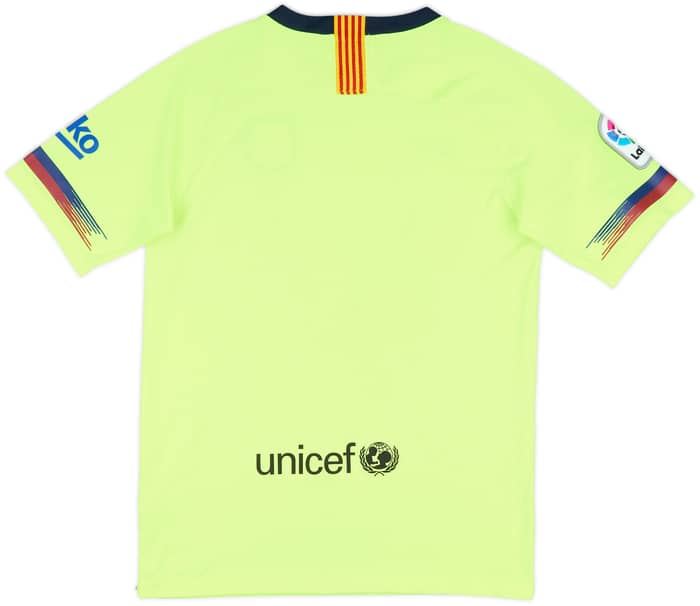 2018-19 Barcelona Away Shirt - 9/10 - (XL.Boys)