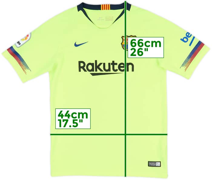 2018-19 Barcelona Away Shirt - 9/10 - (XL.Boys)