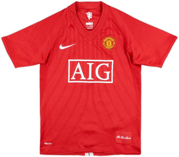 2007-09 Manchester United Home Shirt Rooney #10 - 5/10 - (M.Boys)
