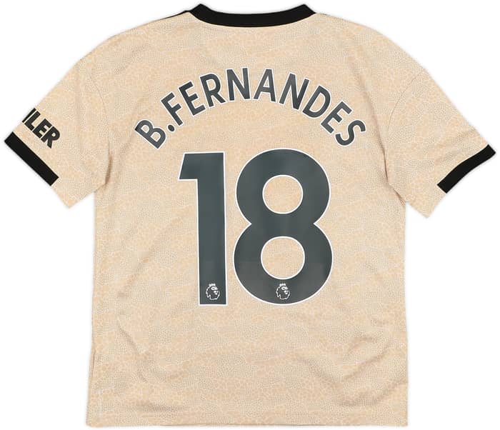 2019-20 Manchester United Away Shirt B.Fernandes #18 - 10/10 - (L.Boys)