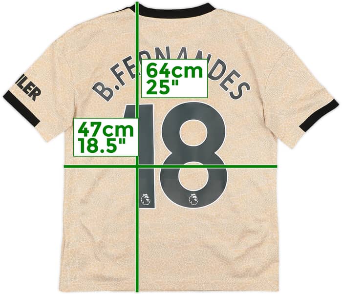 2019-20 Manchester United Away Shirt B.Fernandes #18 - 10/10 - (L.Boys)