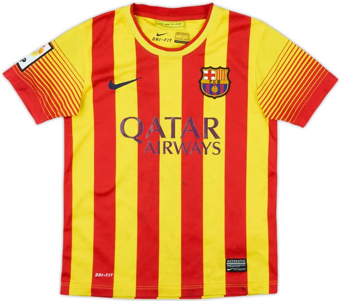 2013-15 Barcelona Away Shirt - 7/10 - (S.Boys)