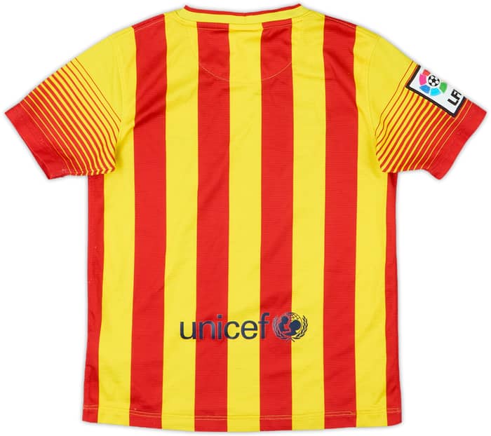 2013-15 Barcelona Away Shirt - 7/10 - (S.Boys)