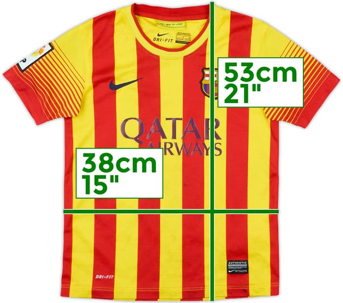 2013-15 Barcelona Away Shirt - 7/10 - (S.Boys)