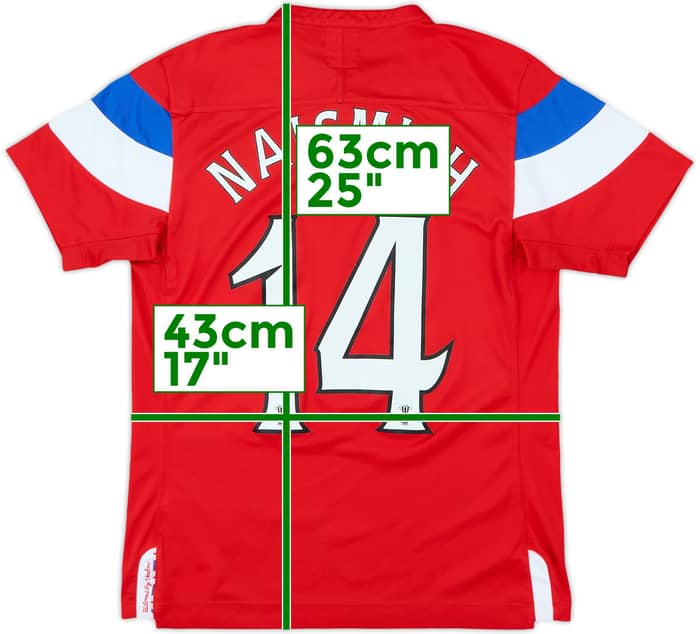 2011-12 Rangers Away Shirt Naismith #14 - 9/10 - (L.Boys)