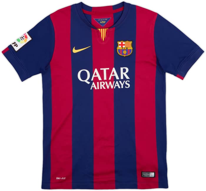 2014-15 Barcelona Home Shirt - 8/10 - (L.Boys)