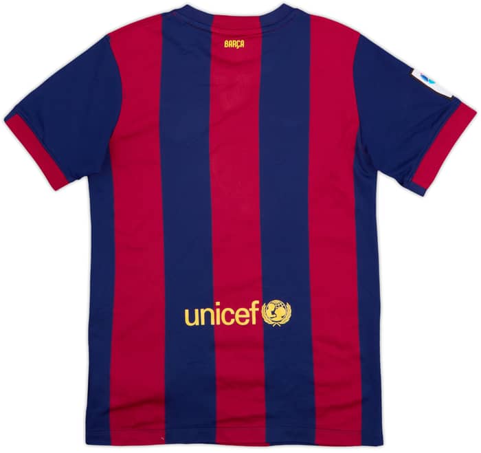 2014-15 Barcelona Home Shirt - 8/10 - (L.Boys)