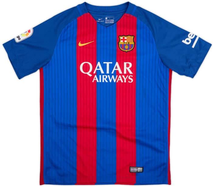 2016-17 Barcelona Home Shirt - 9/10 - (L.Boys)