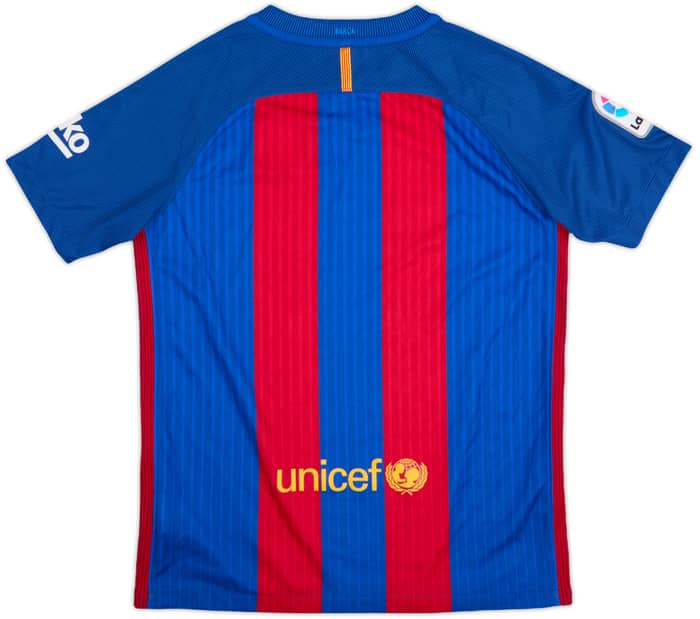 2016-17 Barcelona Home Shirt - 9/10 - (L.Boys)