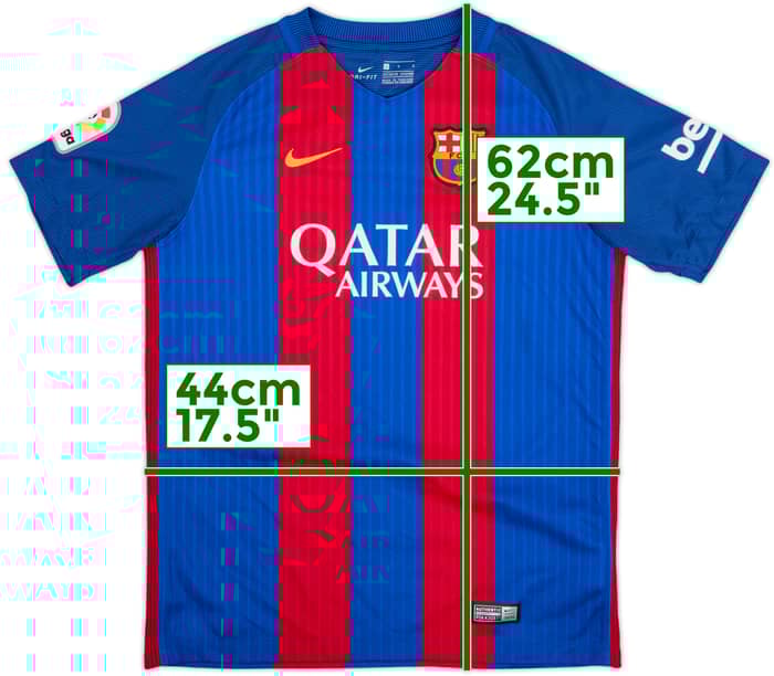 2016-17 Barcelona Home Shirt - 9/10 - (L.Boys)