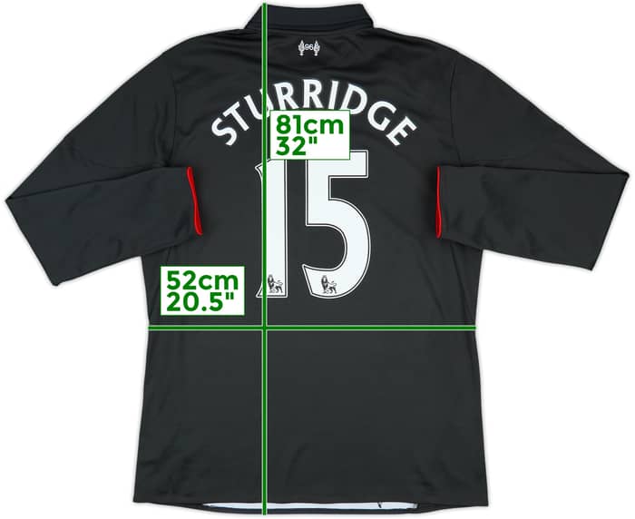 2015-16 Liverpool Third L/S Shirt Sturridge #15 - 7/10 - (L)