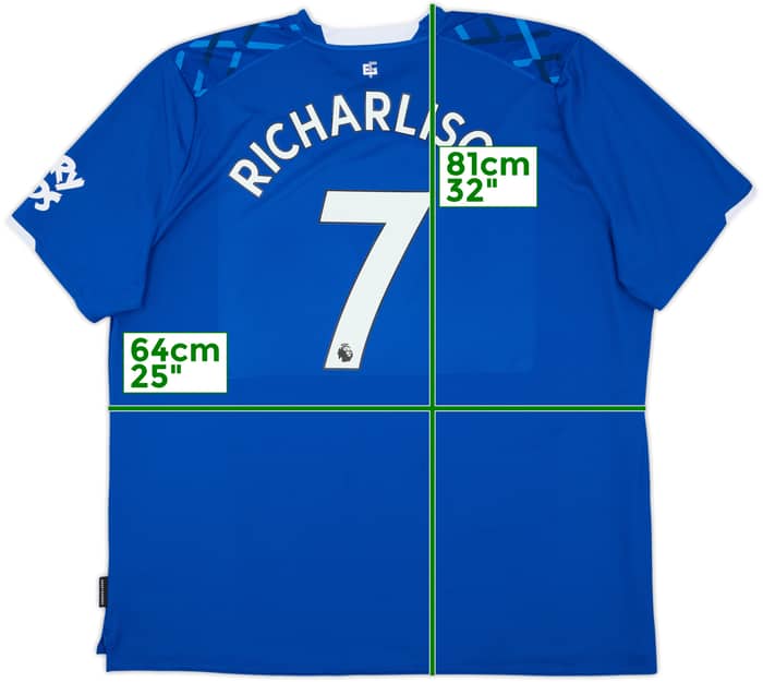 2019-20 Everton Home Shirt Richarlison #7 - 9/10 - (4XL)